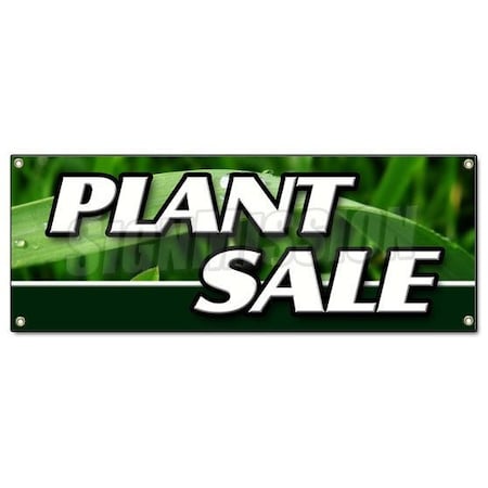 PLANT SALE BANNER SIGN Flowers Florist Landscaping Landscaper Bushes Trees